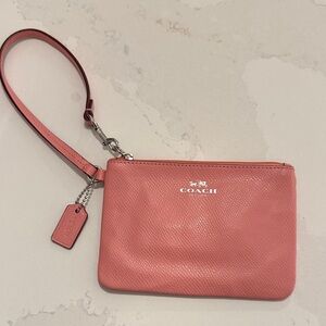 Coach Coral Wristlet Clutch